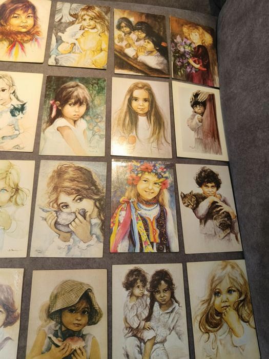 Pocztówki dzieci D. Muszyńska -Zamorska 28szt.