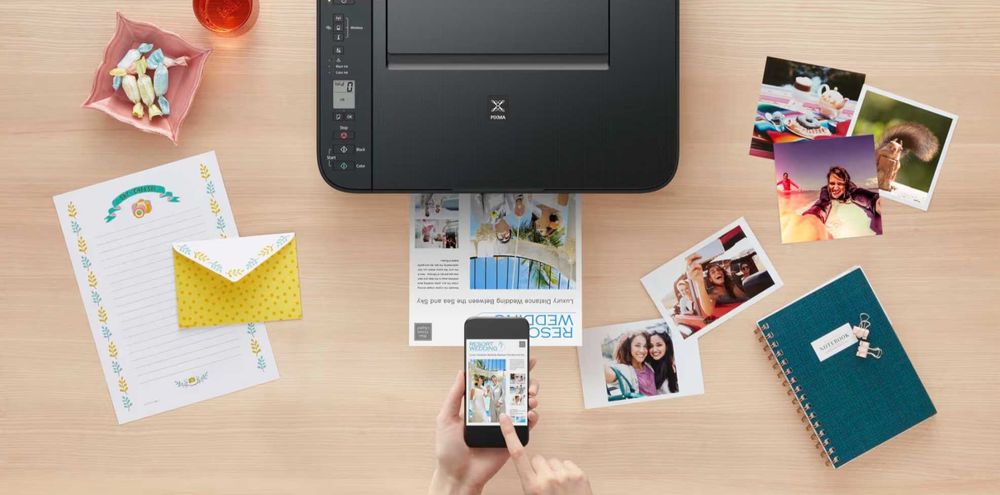 Принтер кольоровий Canon PIXMA цветной МФУ 3 в 1 Фото + Сканер