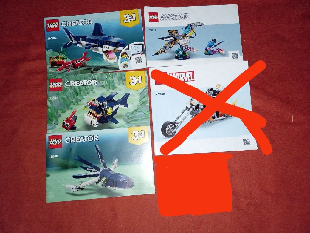 Lego Creator, Avatar, Minecraft, Darth Vader, Ninjago, Shazam
