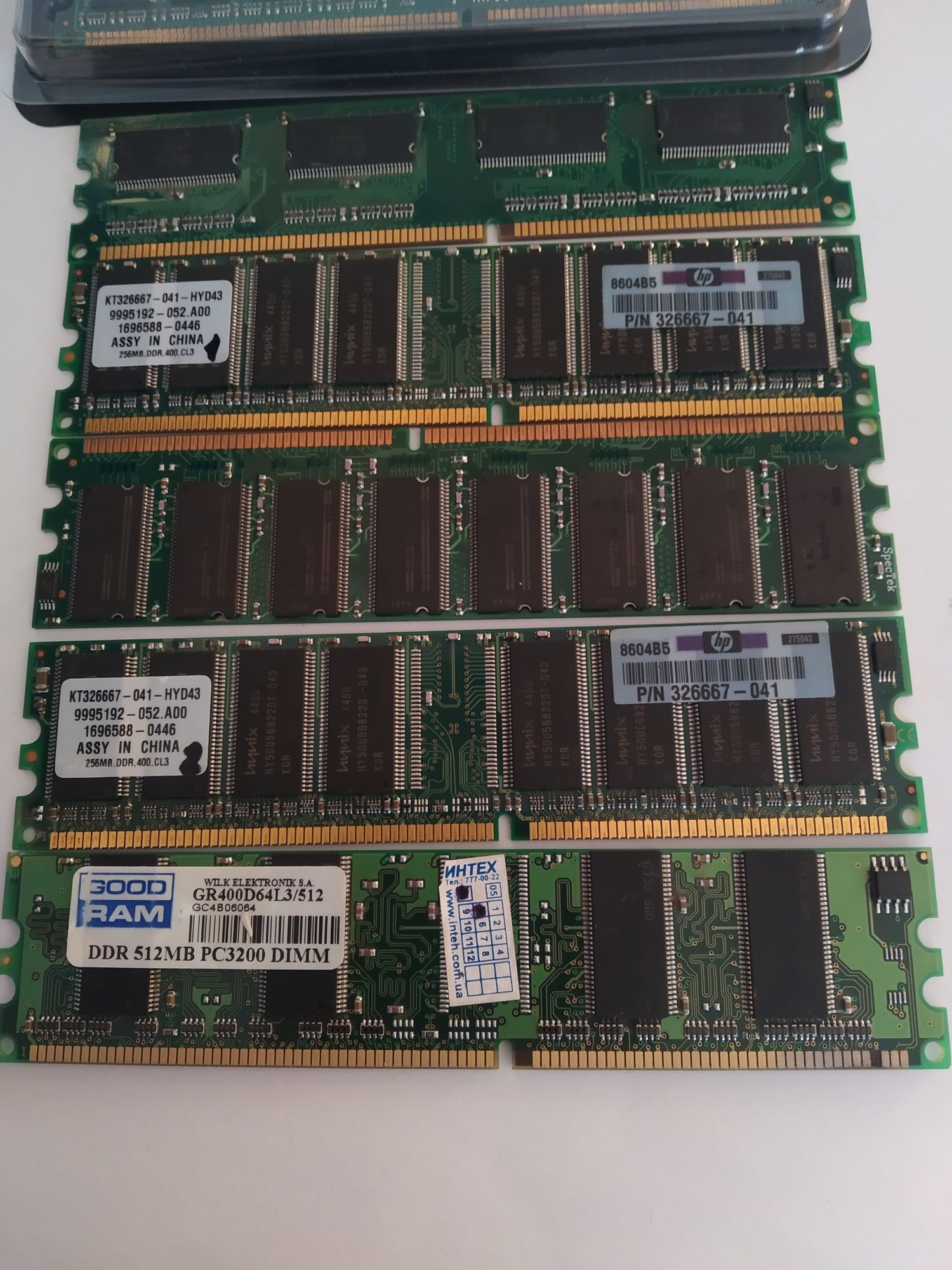 Оперативная память ОЗУ DDR memory 256 512