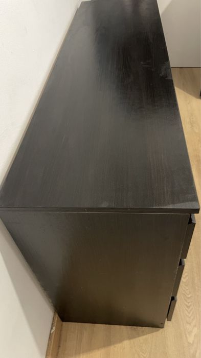 Cómoda 6 Gavetas Preta