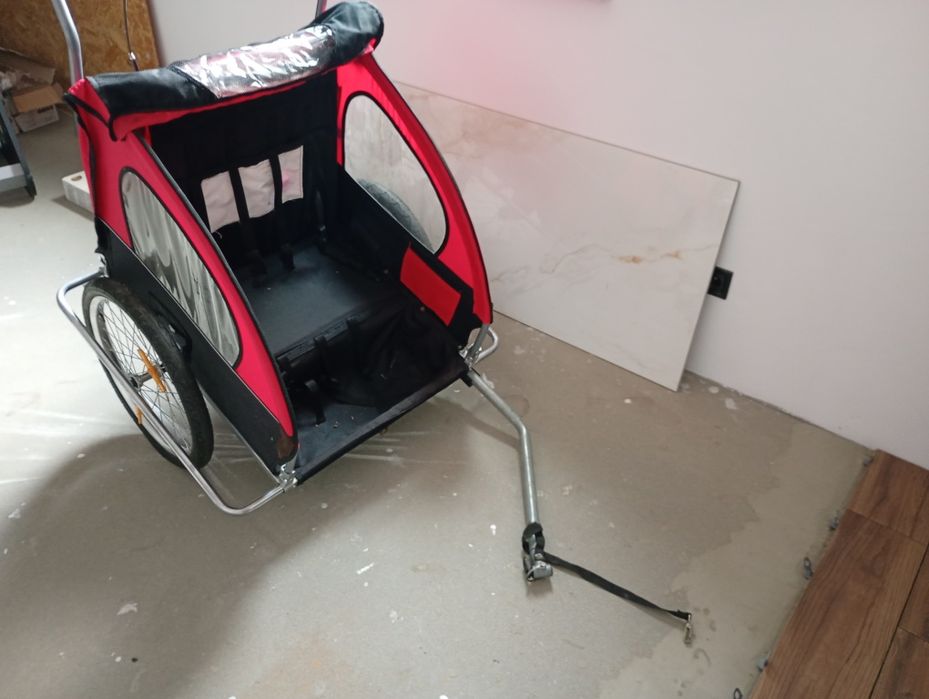 Przyczepka rowerowa trajka do przewożenia dzieci