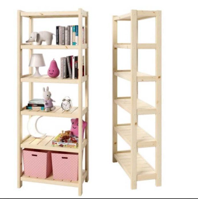 Поличка з дерева  Стелаж дерев'яний Стеллаж деревянный Єтажерка