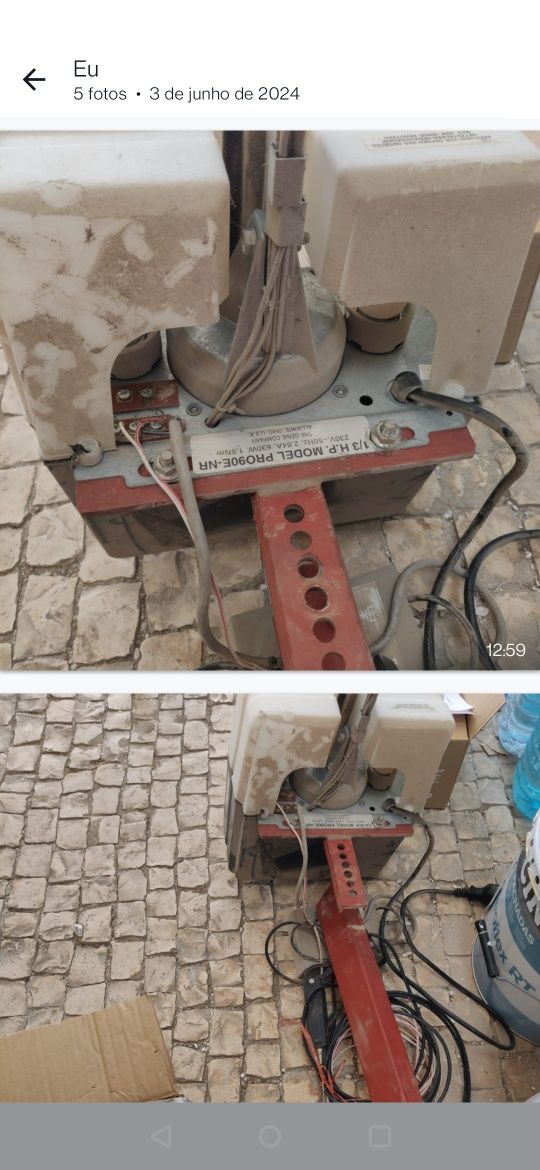 Automatismo abertura portão basculante