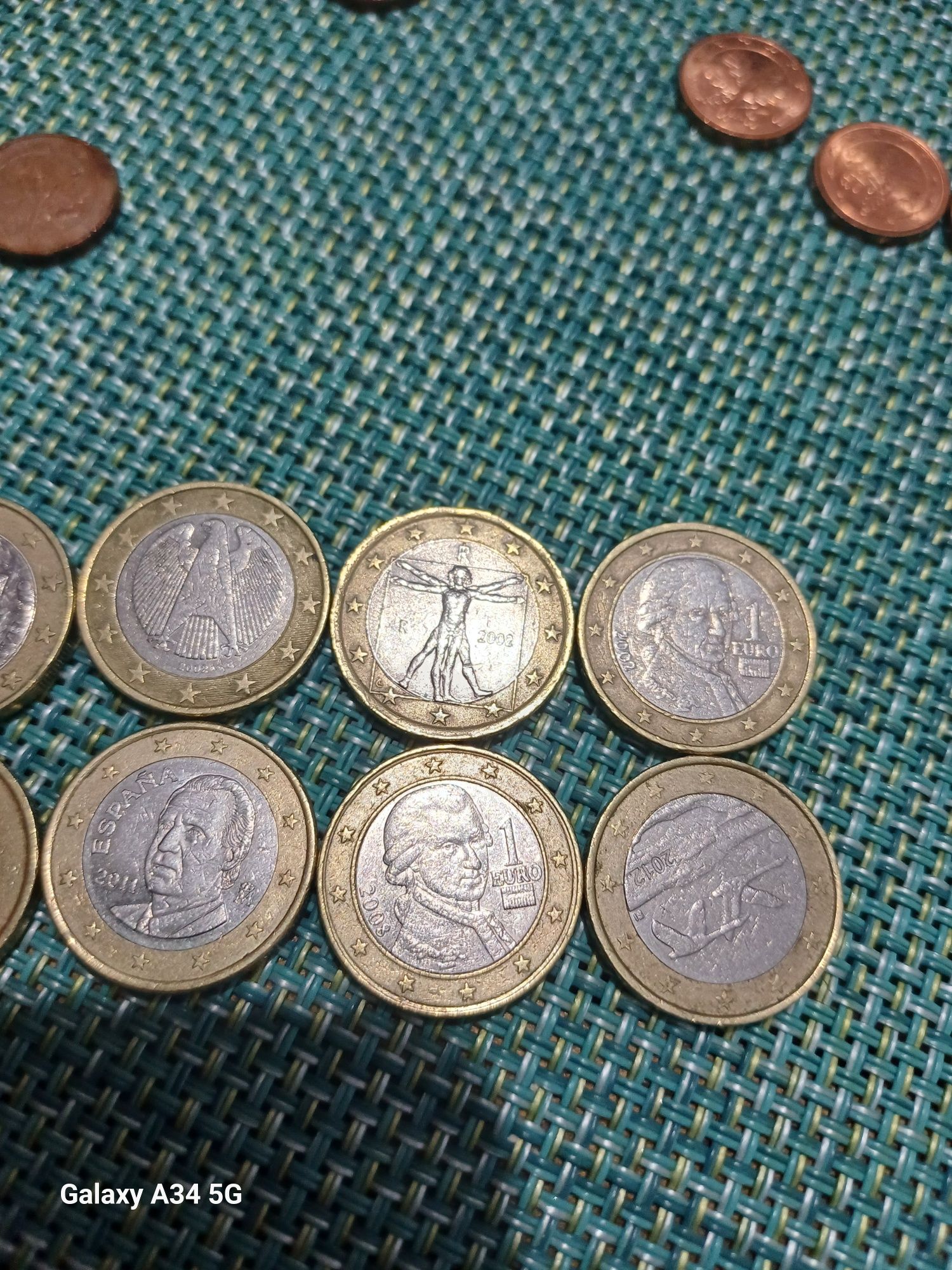 Vendo moedas de 1 €