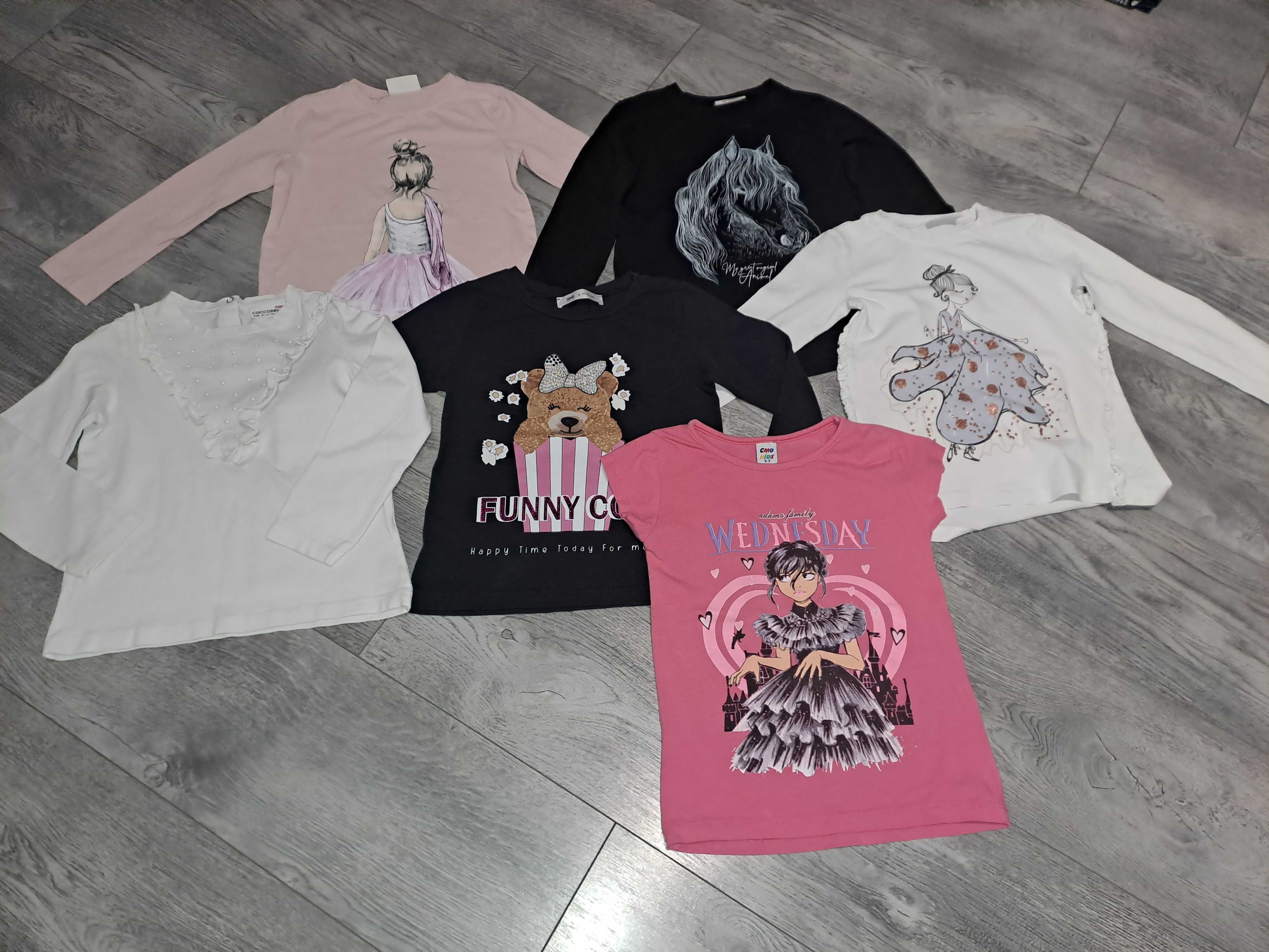 Paczka ubranek dla dziewczynki r116 coccodrillo c&a