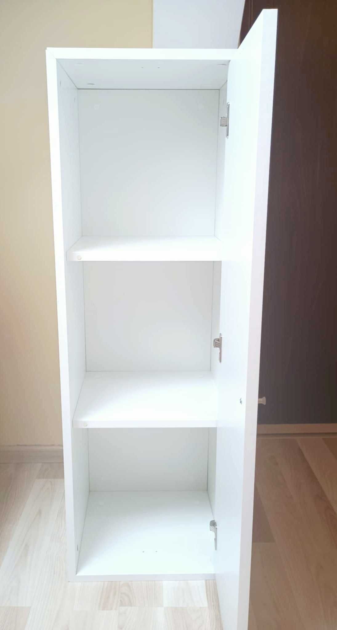 Szafka biała kominek