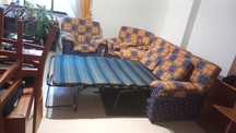 Conjunto 3 sofas 1 com cama