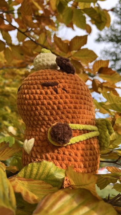 Вʼязана іграшка, капібара, плюшева