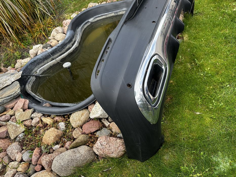 Mercedes GLE Coupe w167 amg dyfuzor zderzak chrom dokladka tyl tylna