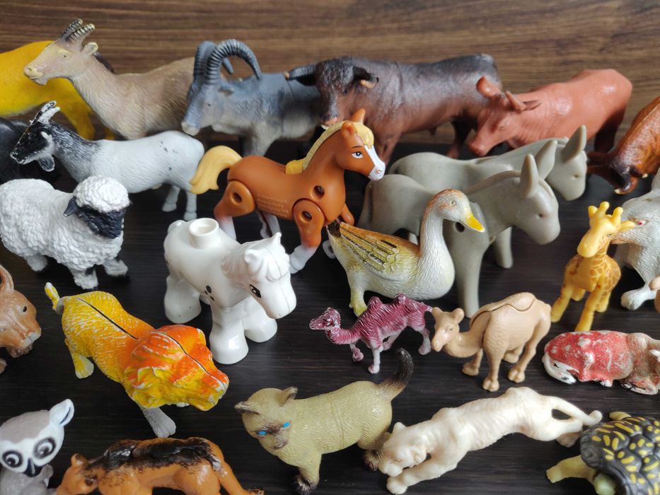 Большой набор, коллекция игрушек - животные, птицы + подарок.