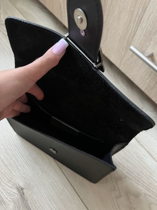 Сумка черная из эко кржи