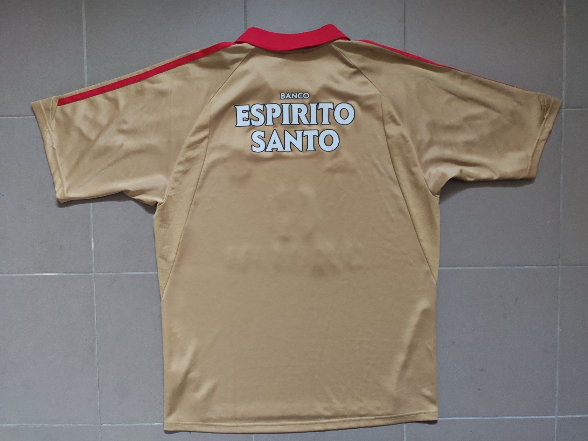 Camisola SLB Benfica adidas L 2003-04 dourada oficial