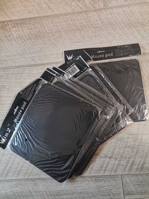 Коврики для мышки 25х21 см Черные однотонные, прошитые