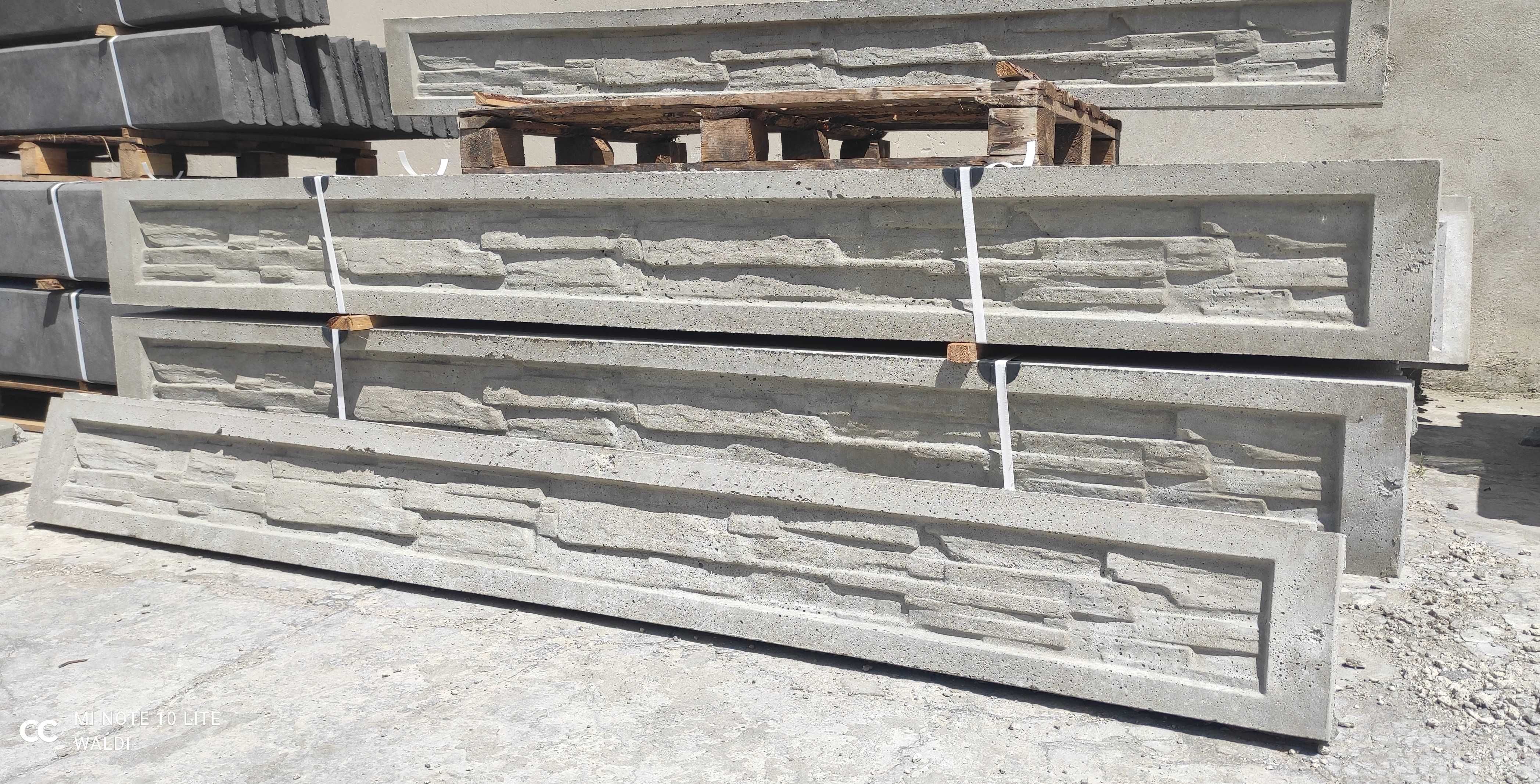 Płyty betonowe podmurówki, płyty pod siatkę, panel