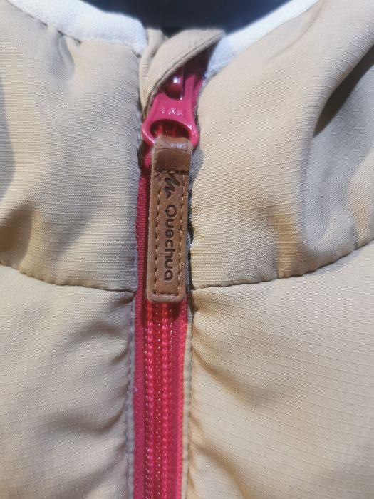 Bezrękawnik z kapturem ciepły gruby 98-104