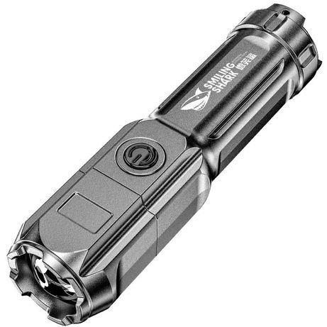 Ліхтарик ручний тактичний акумуляторний USB Smiling Shark