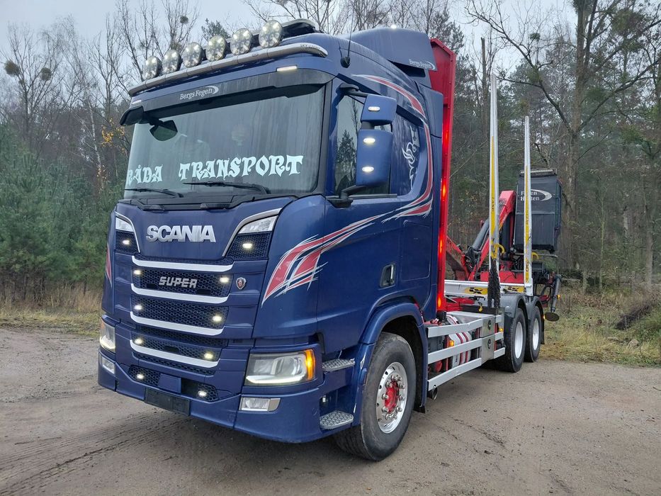 Scania R580  Scania R580 rok 2019 epsilon m110 9.6 do drewna lasu 6x4
