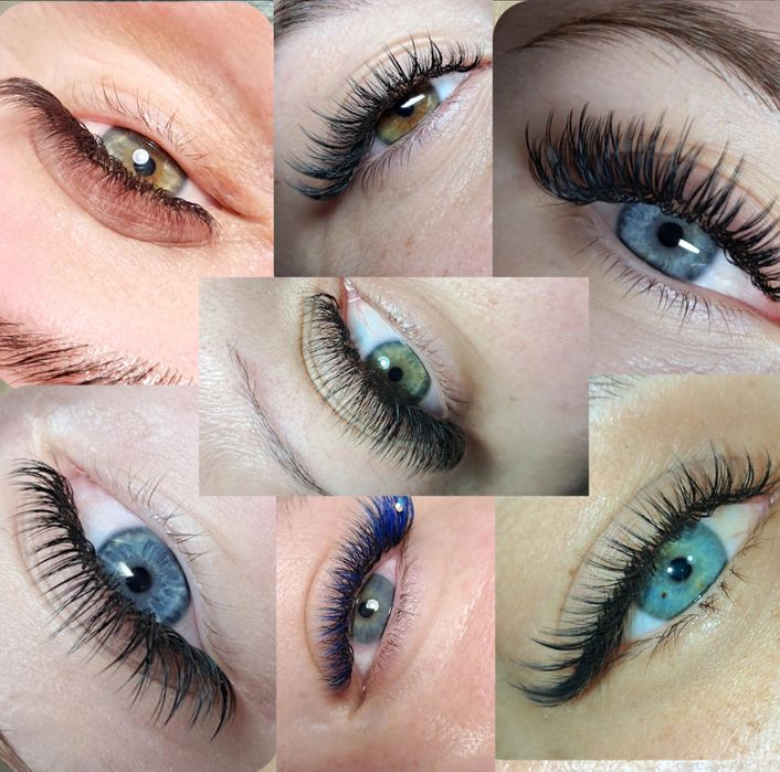 Przedłużanie rzęs i stylizacja brwi.