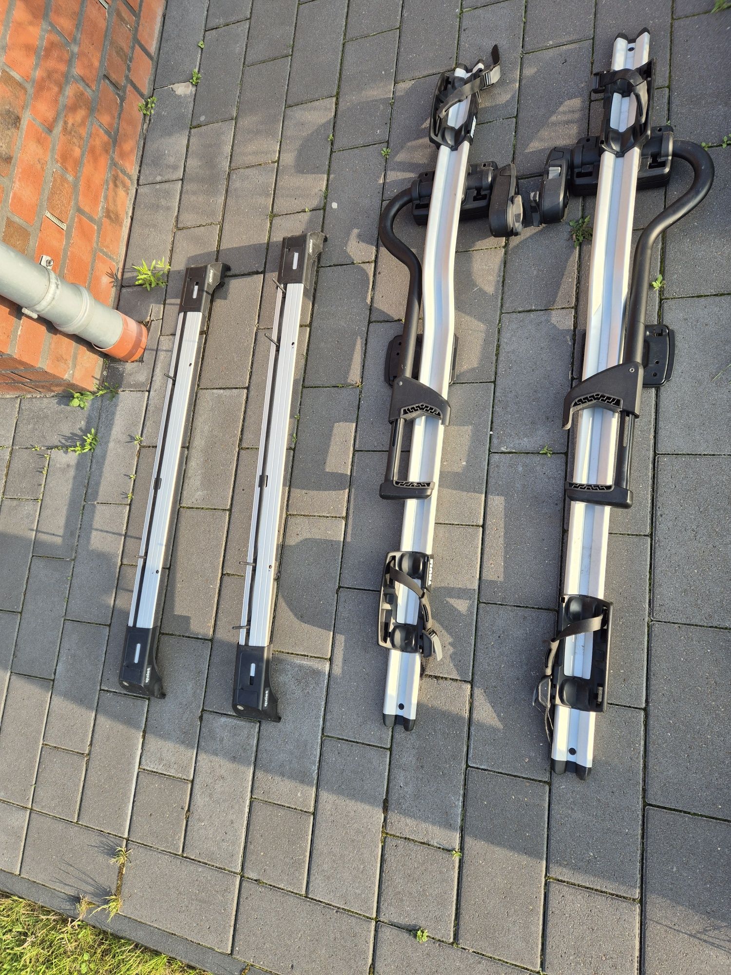 Bagażniki dachowe Rowerowe Thule 598 proride + railingi dachowe