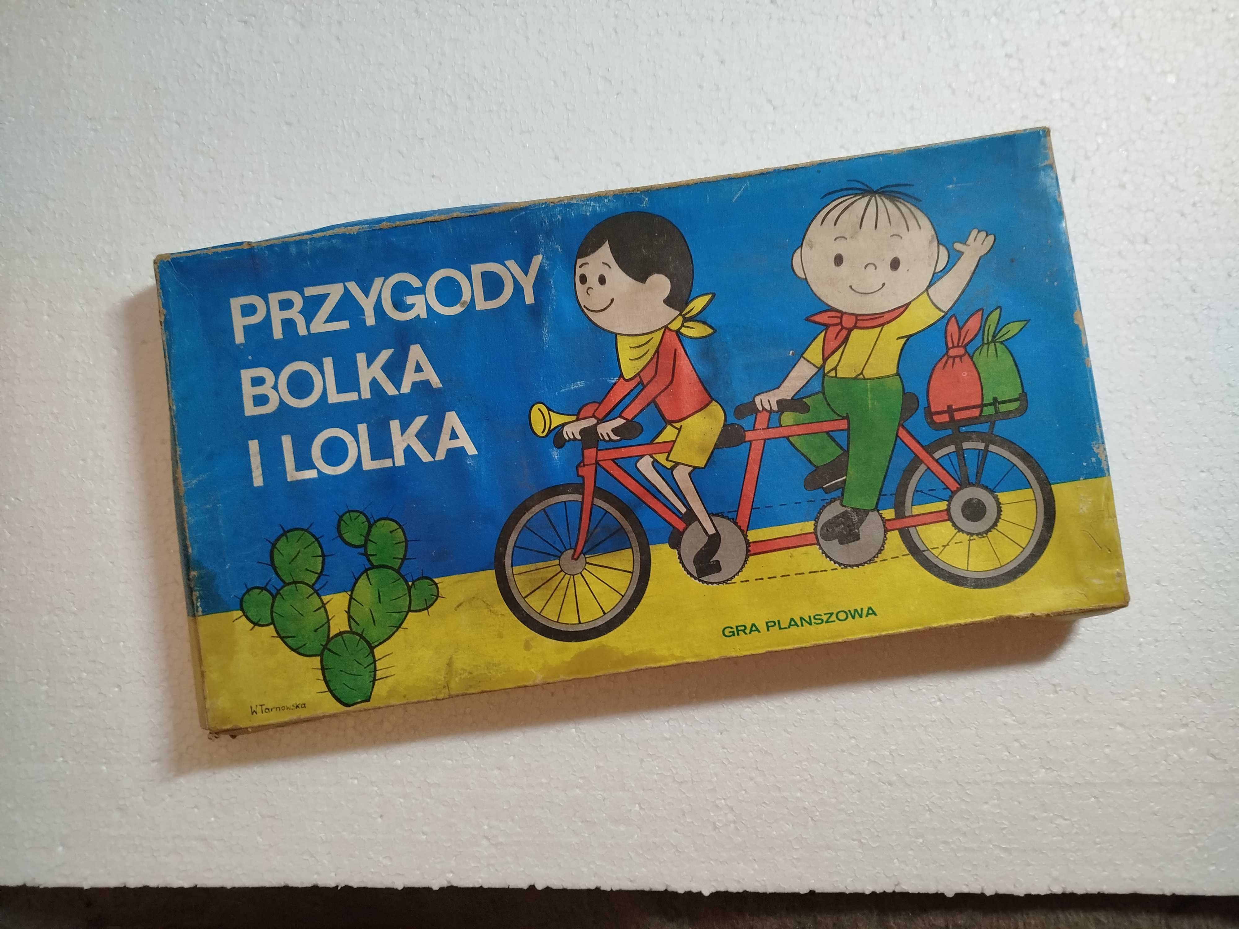 Gra planszowa Przygody Bolka i Lolka PRl.