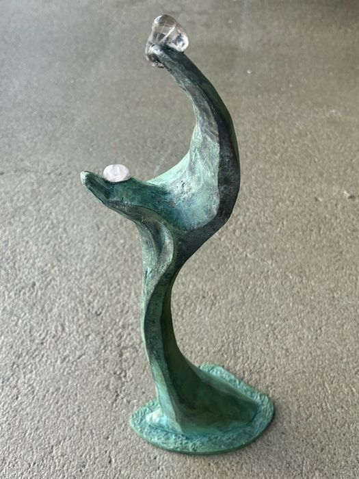 Unikatowa Rzeźba z brązu Macierzyństwo Bronisław Chromy lata 90te Top