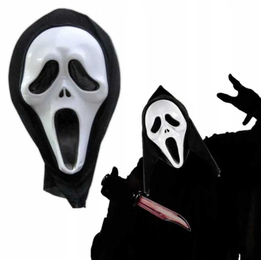 MASKA NA HALLOWEEN maska krzyk scream na przebranie strój wysyłam