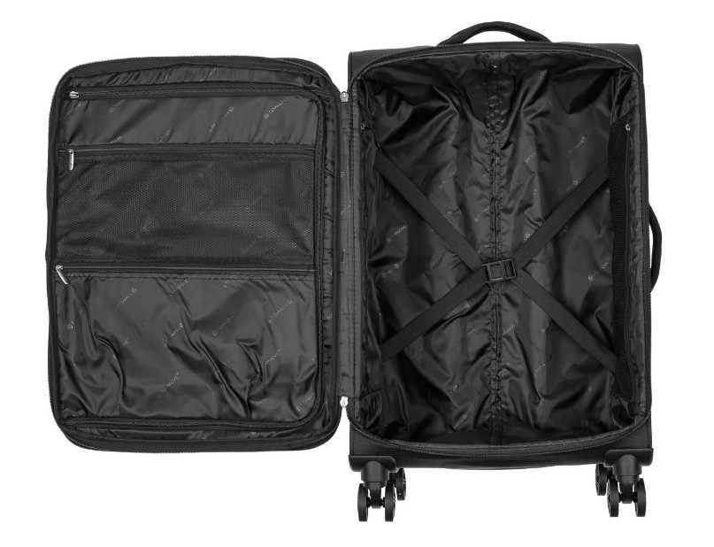 Walizki TOPMOVE zestaw 2 szt 96l i   62l czarne na kółkach