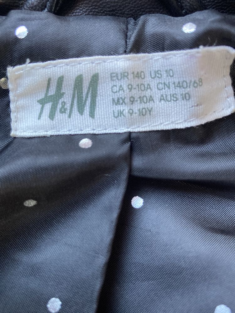 Kurtka ramoneska eko skóra H&M 140