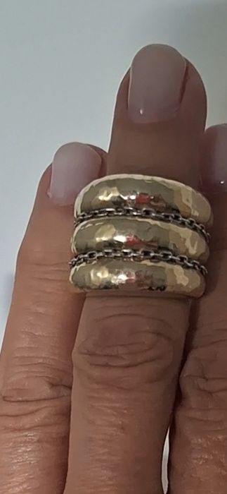 Vendo anel em ouro e prata