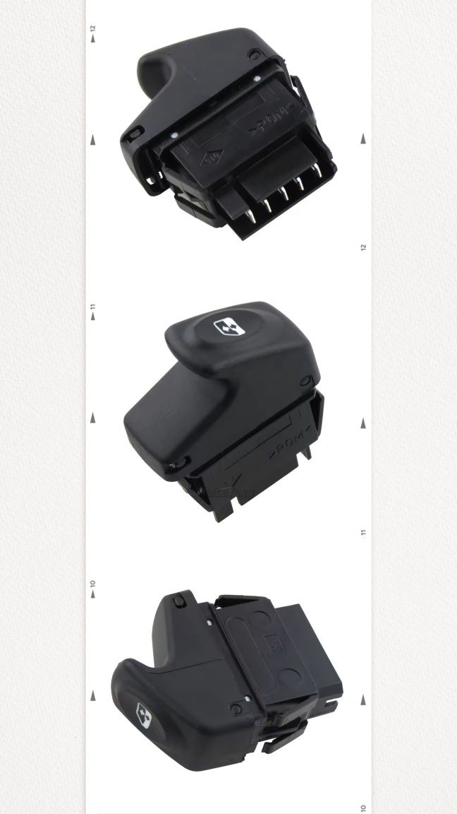 Botão comando interruptor vidro Renault Megane Laguna Espace Clio
