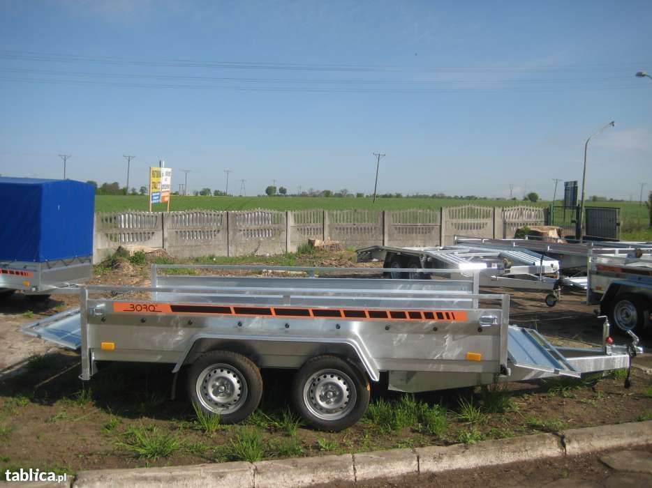 Przyczepka spawana dwuosiowa  tandem BORO 250x131 750 DMC dostawa