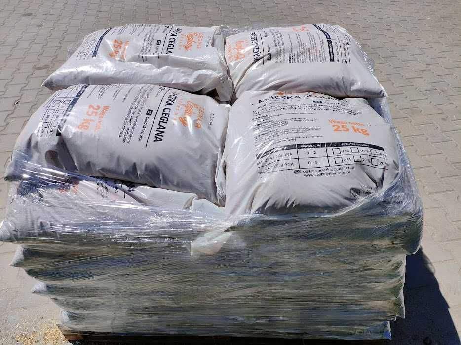 Mączka ceglana, kruszywo ceglane, ceramiczne, grys