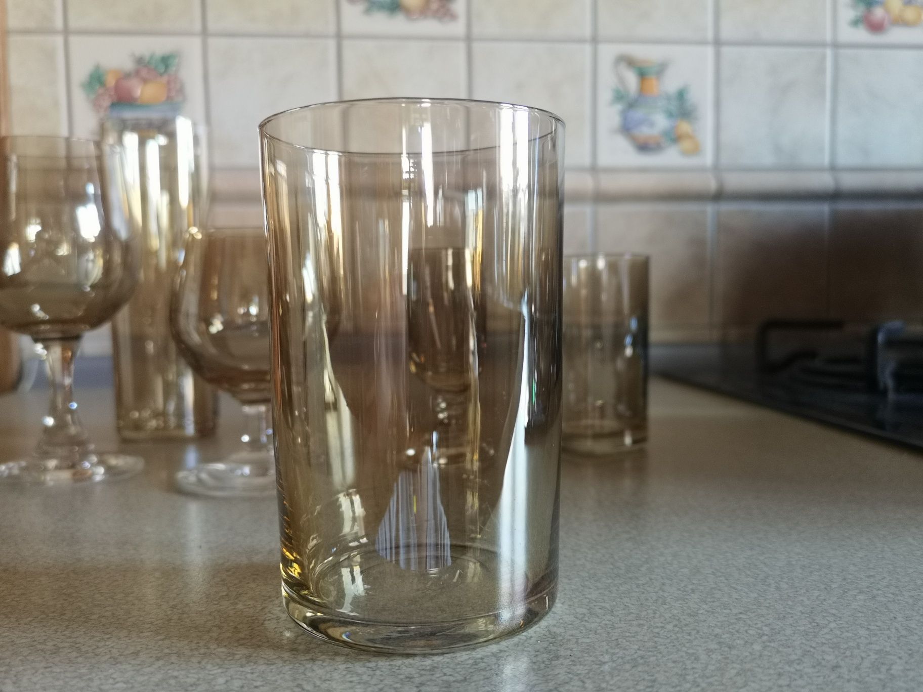 Komplet szklanek i kieliszków