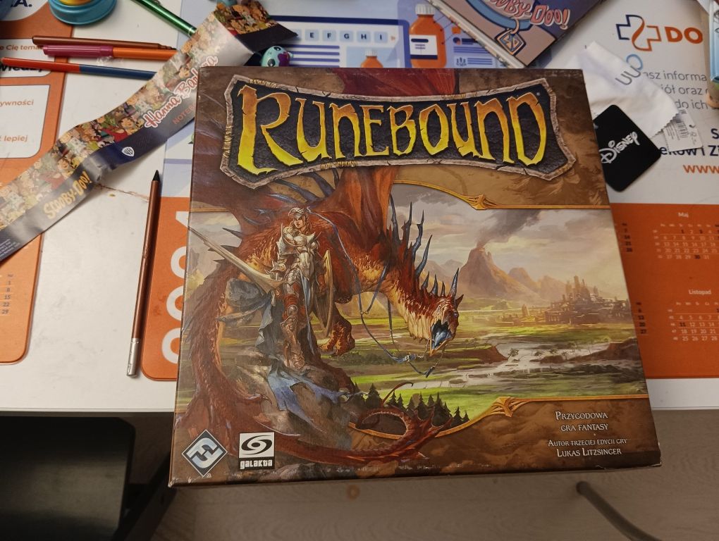 Runebound 3 edycja + wszystkie dodatki + insert