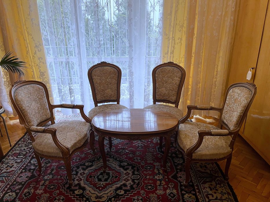 komplet meble drewniane ludwikowskie do salonu Paged Polska Egipt