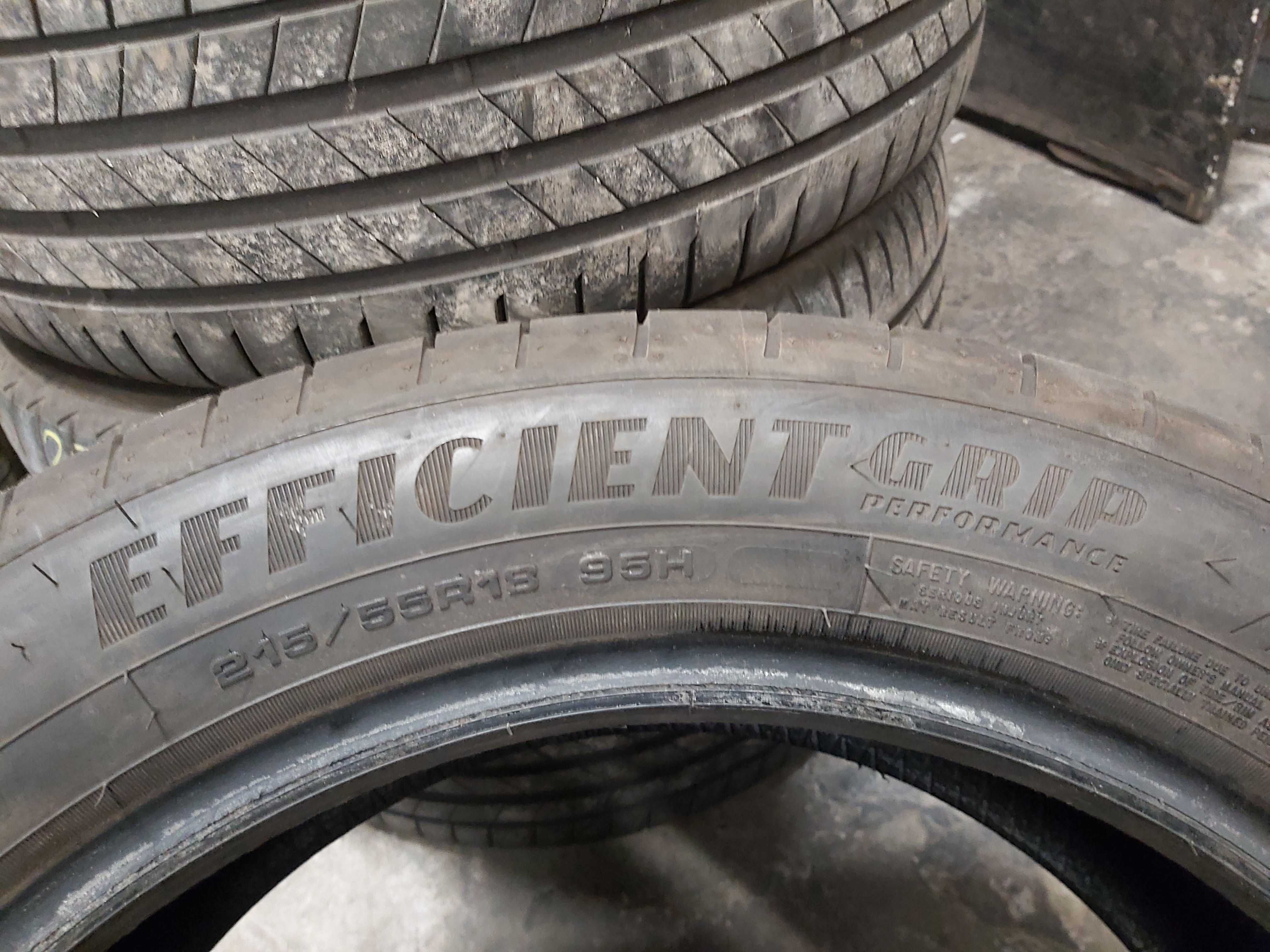 215/55R18 Cztery używane opony letnie Goodyear