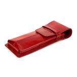 BELTIMORE etui skórzane piórnik na długopisy płaskie J001 czerwone