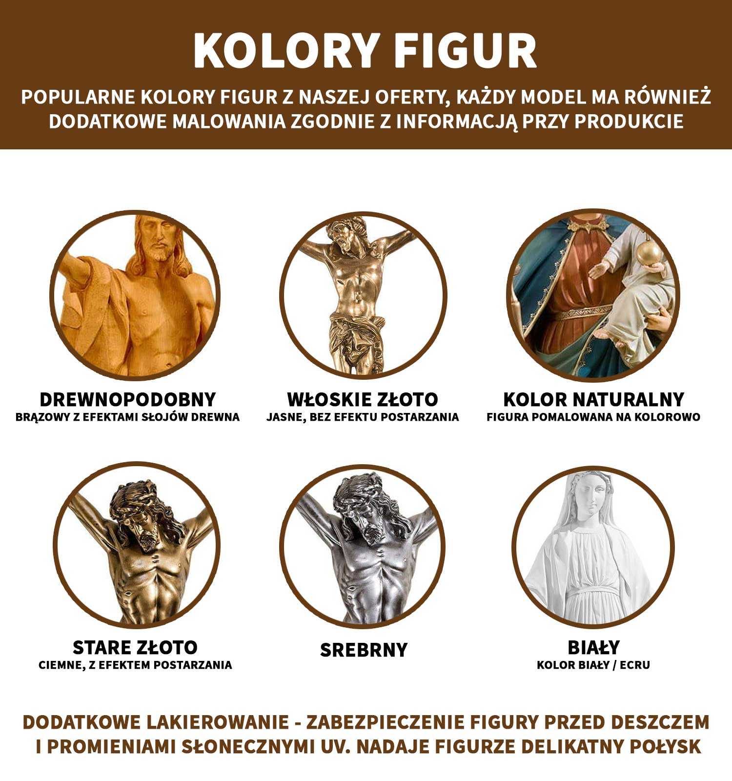 Figura Jezus Chrystus pasyjka korpus na krzyż żywica