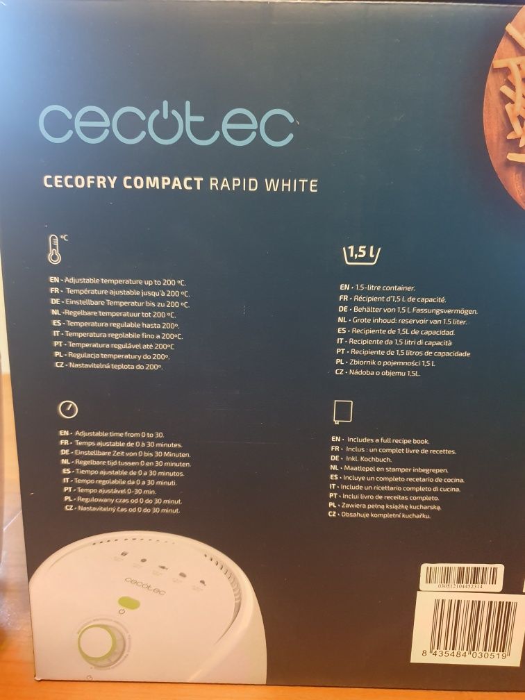 Frytkownica beztłuszczowa Cecotec Cecofry Compact Rapid