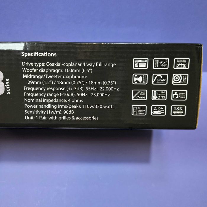 Нові динаміки в авто Boschmann XJ3-663B 16 см, 330 Вт комплект
