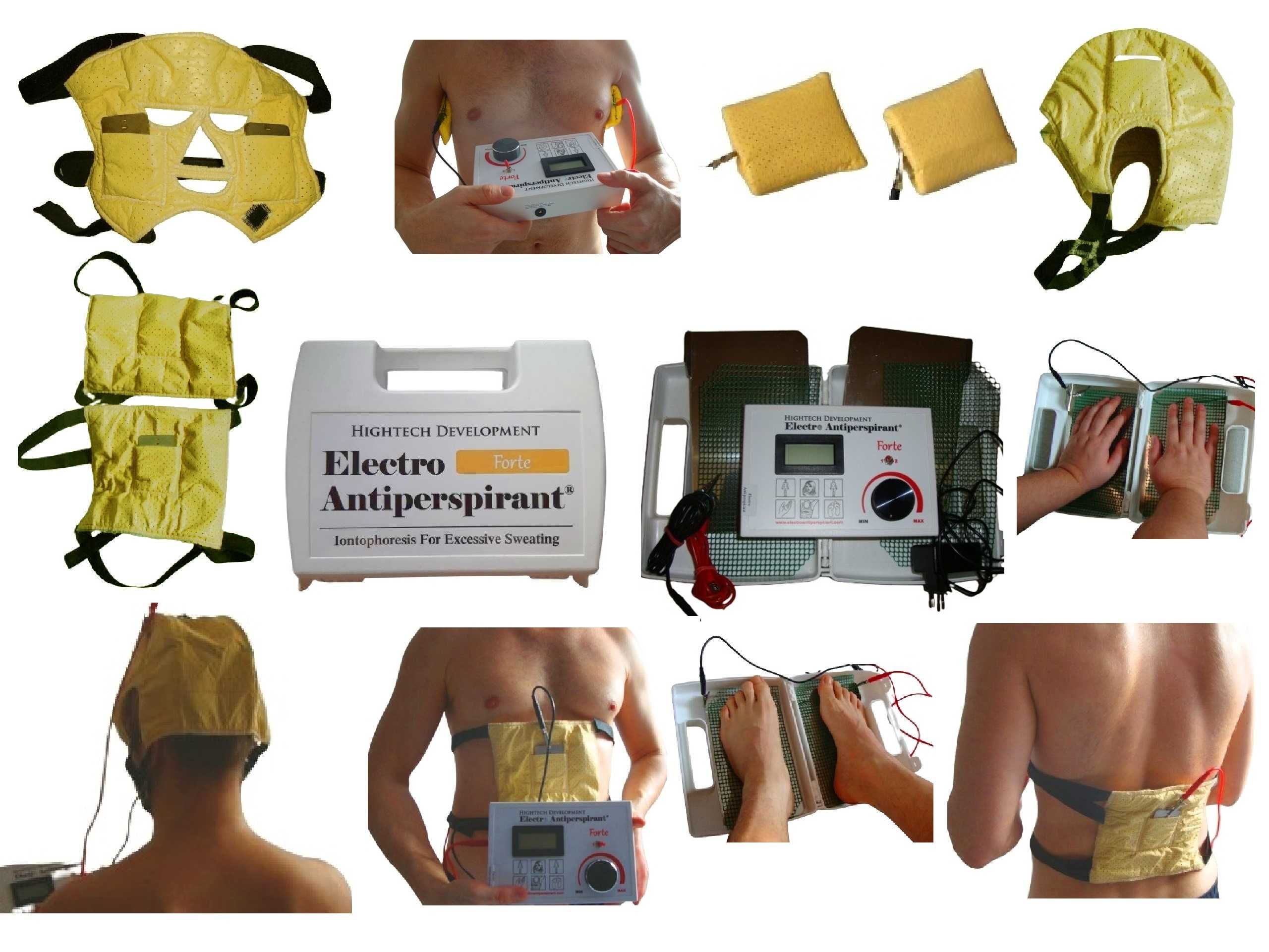 JONOFOREZA Electro Antiperspirant nadpotliwość dłoni stóp ciała GŁOWA