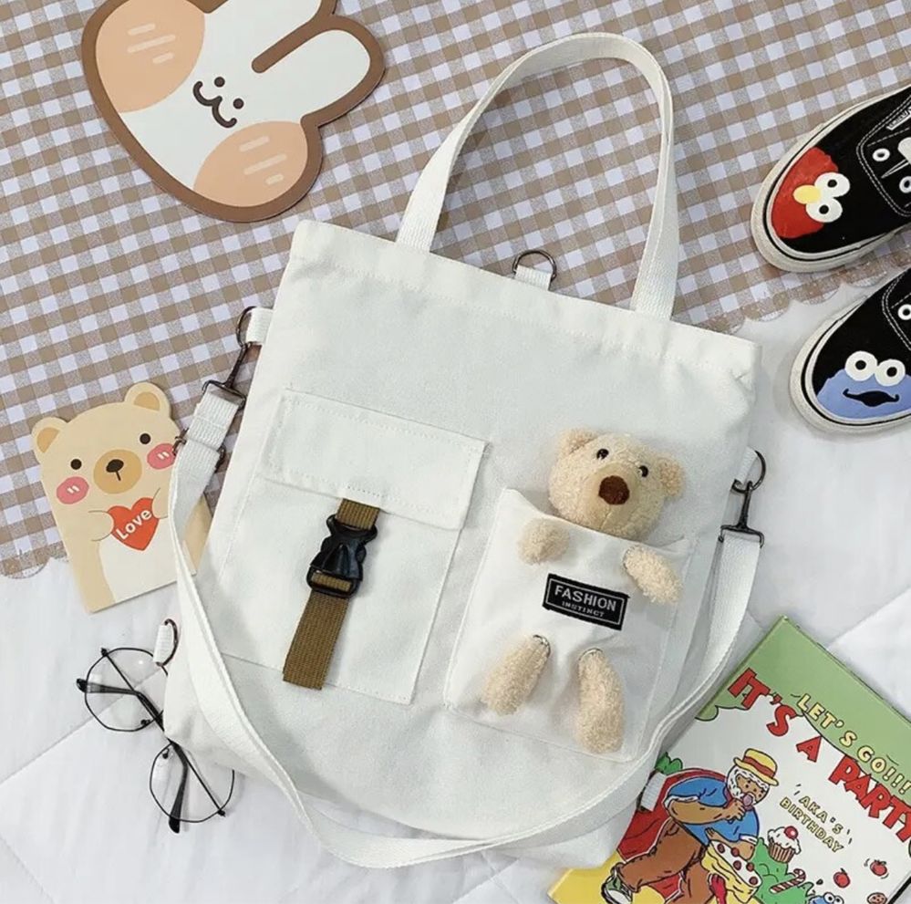 Рюкзак сумка шкільний для дівчинки Teddy Beer з ведмедиком.