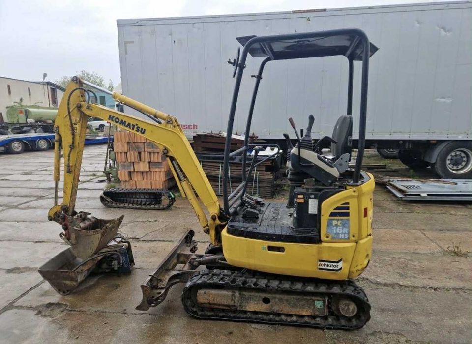 Minikoparka Komatsu PC16R HS 2016R/1800 mt/Nowe Gąsienice!