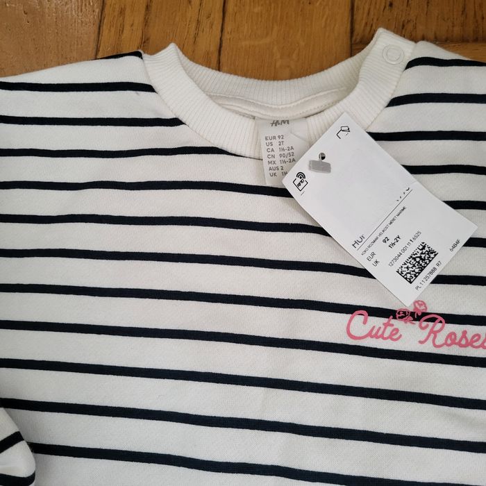 Плаття H&M 92 в полоску отеплене
