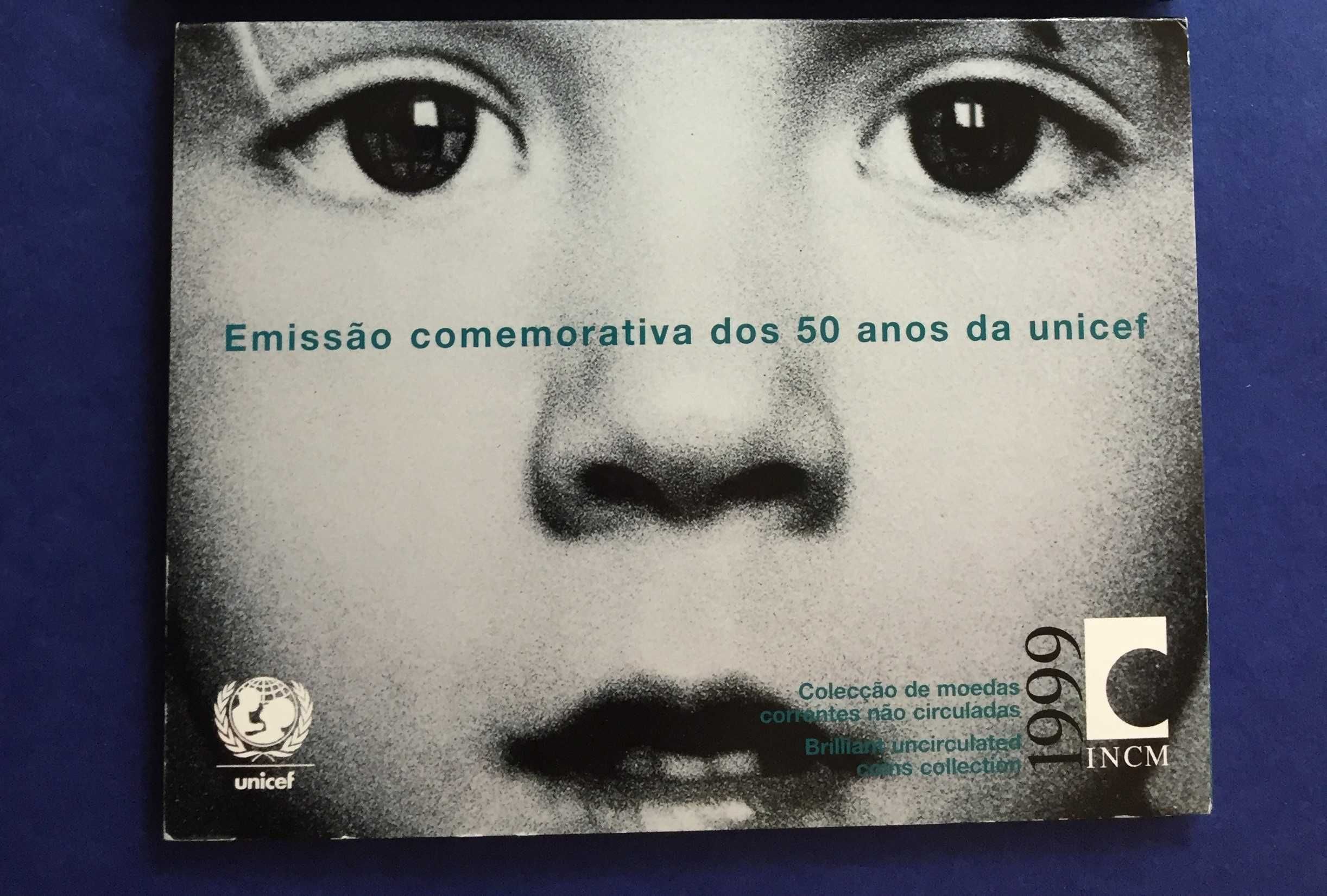 moedas - Série anual BNC 1999 - carteira oficial da INCM - UNICEF