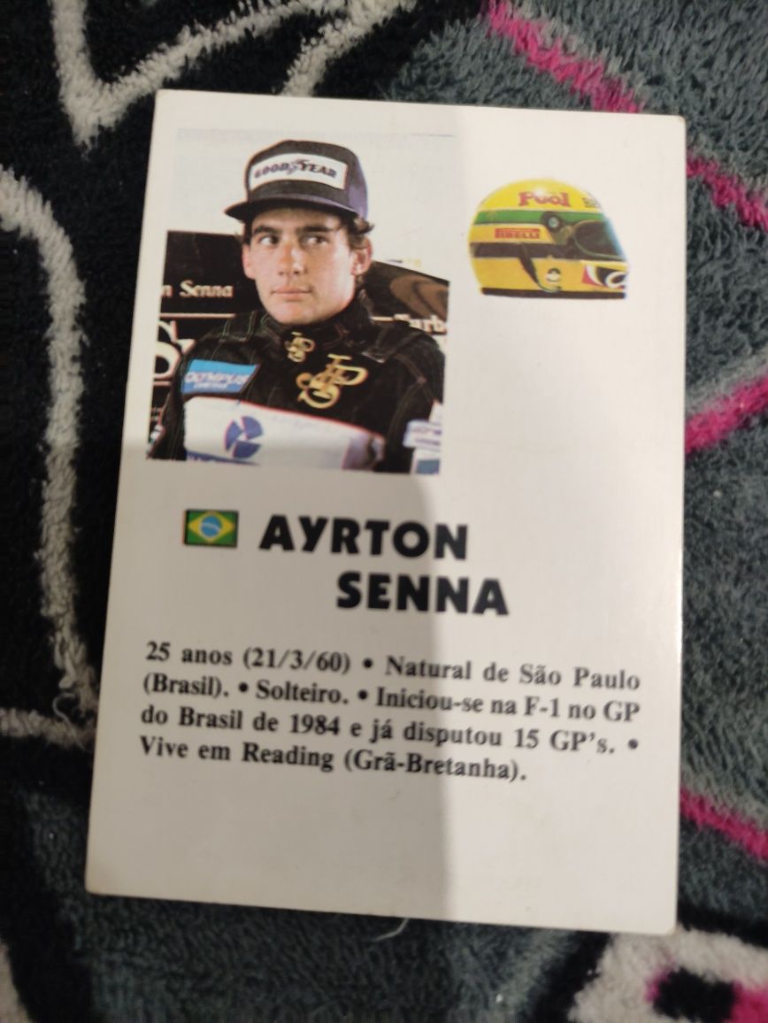 Cromo antigo Ayrton de Senna