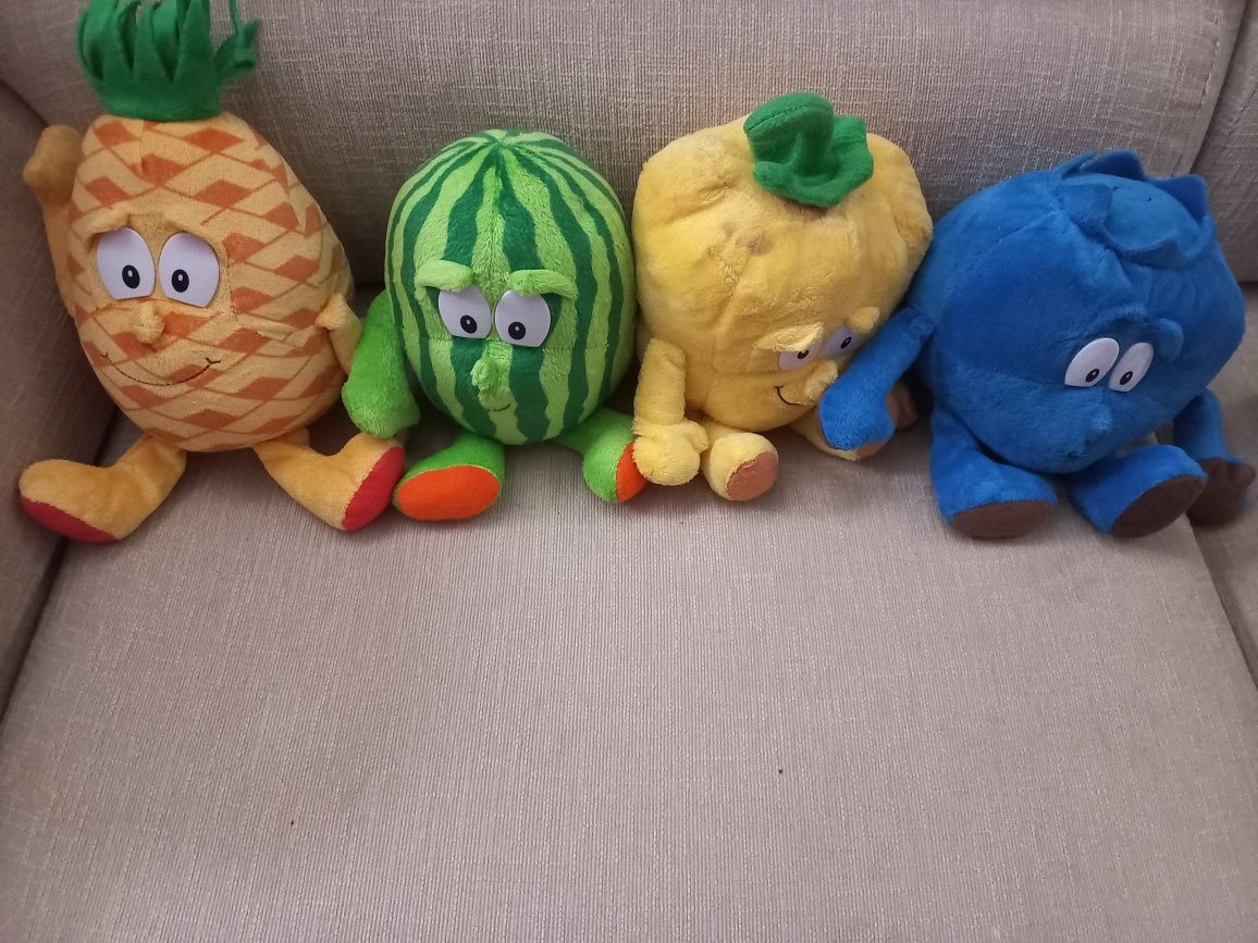 Peluches coleção frutas e legumes