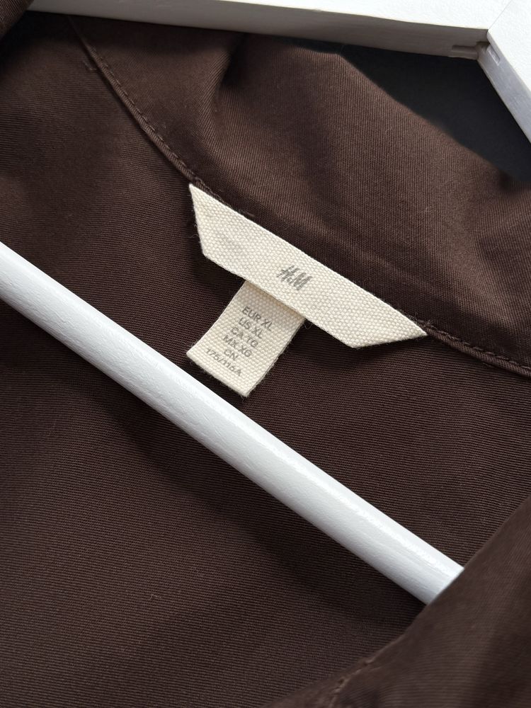 Шоколадна сукня сорочка вільного крою H&M  L/Xl