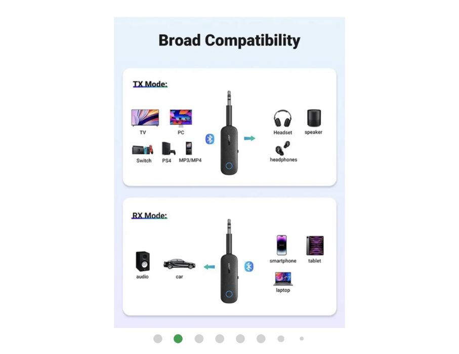 Bluetooth-адаптер Ugreen CM403 AUX 3.5 мм